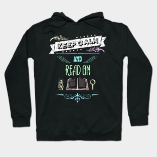 Keep Calm and Read On Vintage RC10 Hoodie